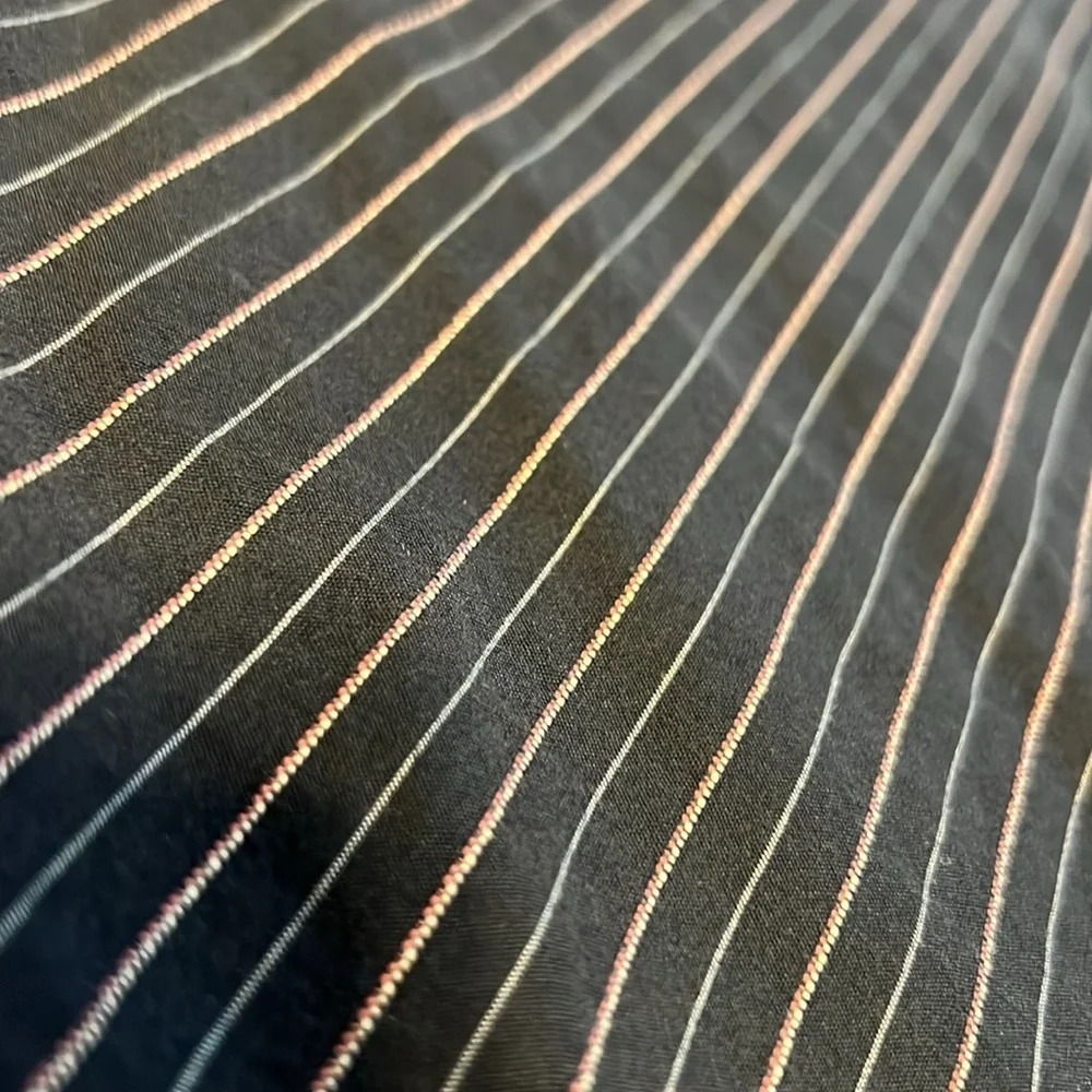 Banana republic, dress shirt, size, extra large, cuffed sleeve striped.
